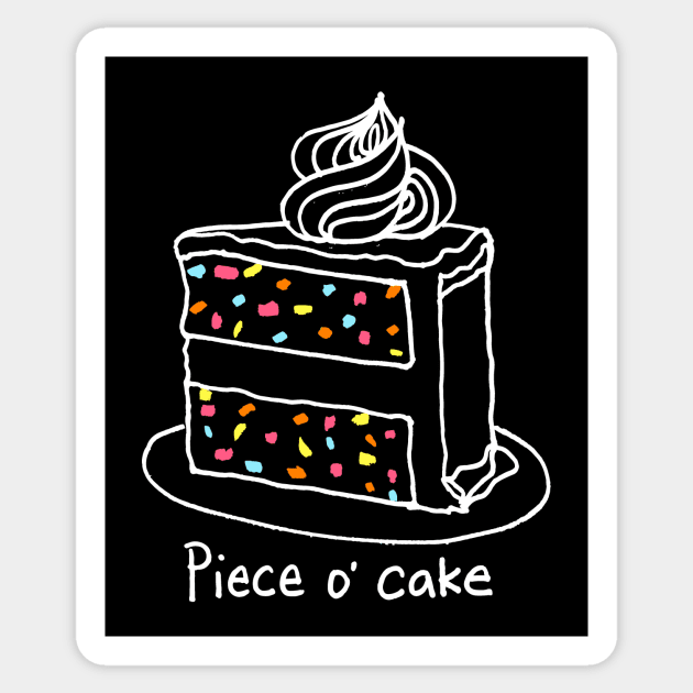 Piece o' cake Sticker by BigBridgeStudios